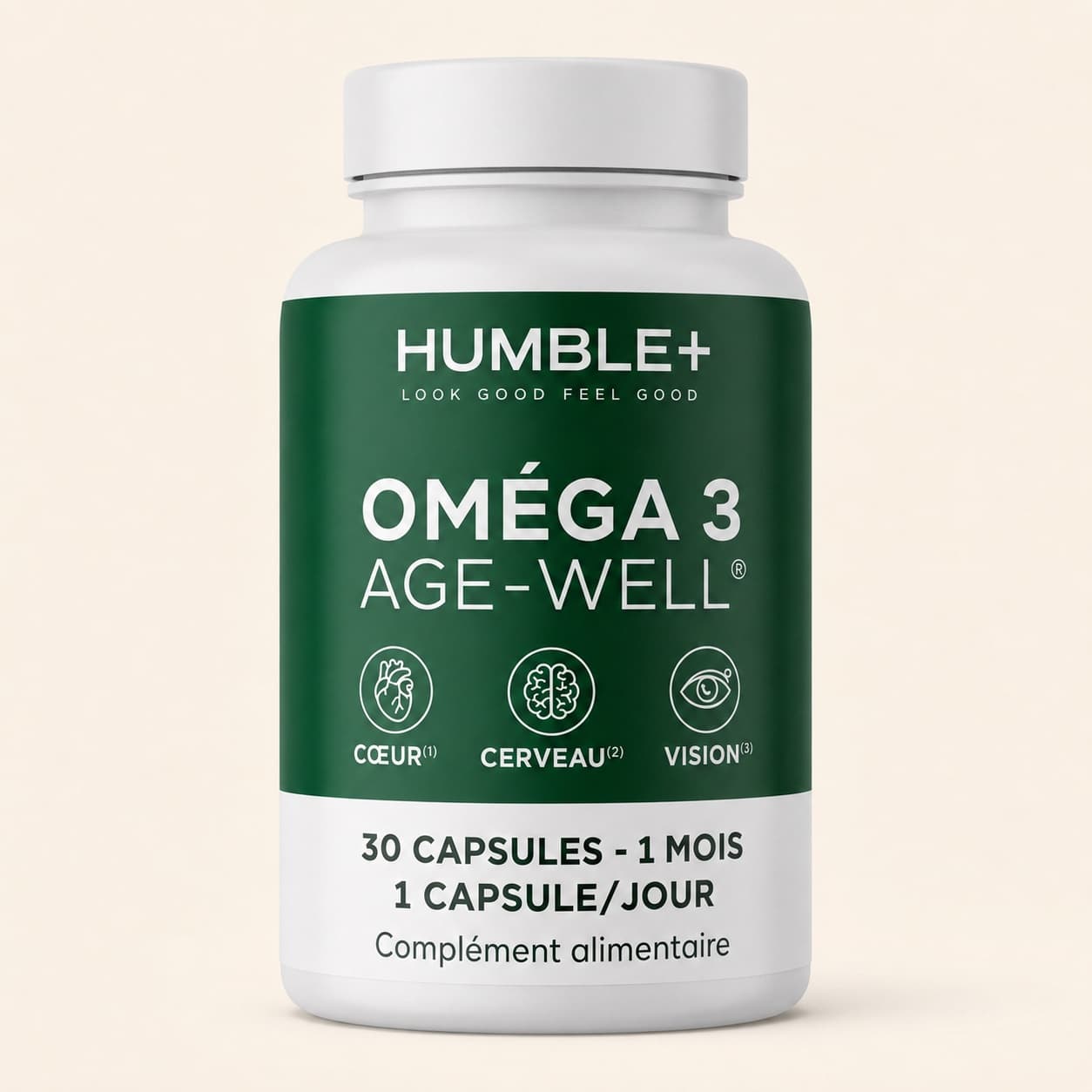 عبوة أوميغا 3 AGE-WELL® من Humble+